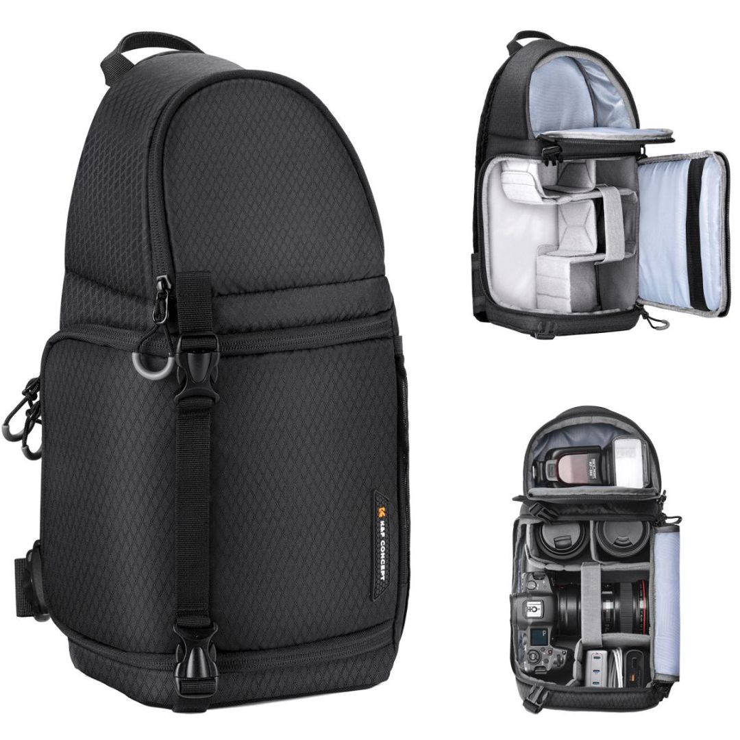 K&F Concept Sling Camera Backpack 10L Waterproof Nature Wander 02 (Crni) KF13.141 - 1